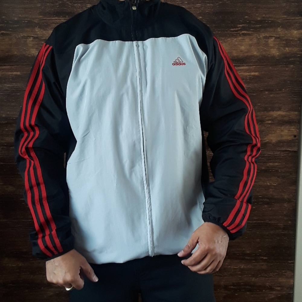 Adidas windbreaker jacket mens